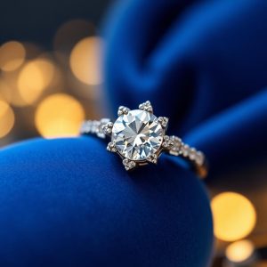 Solitaire Ember Ring